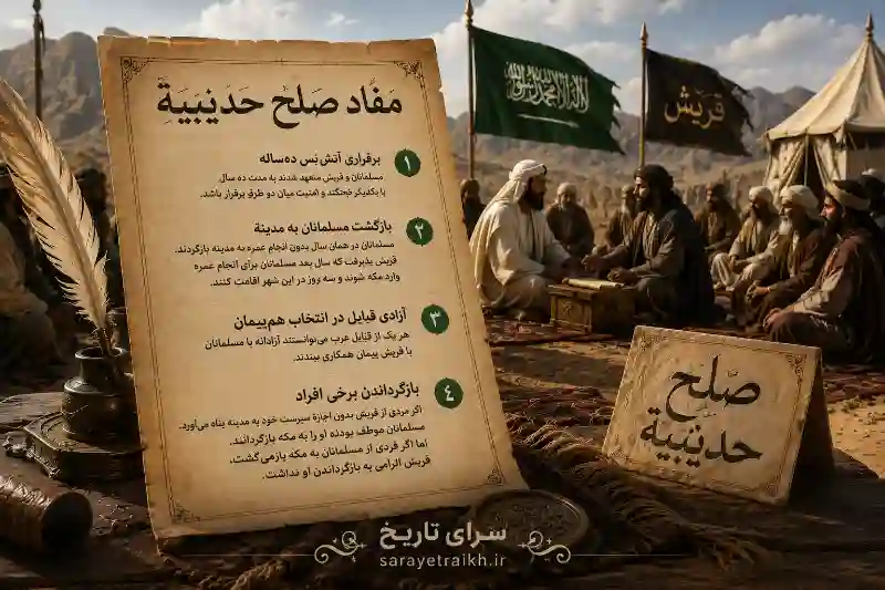 مفاد صلح حدیبیه