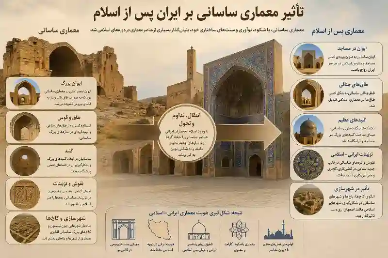 تأثیر معماری ساسانی بر ایران پس از اسلام